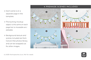 Fabric Bunting Canva Smart Mockup, a Household Mockup by Mockup Scene (Thumbnail 4 of 10)