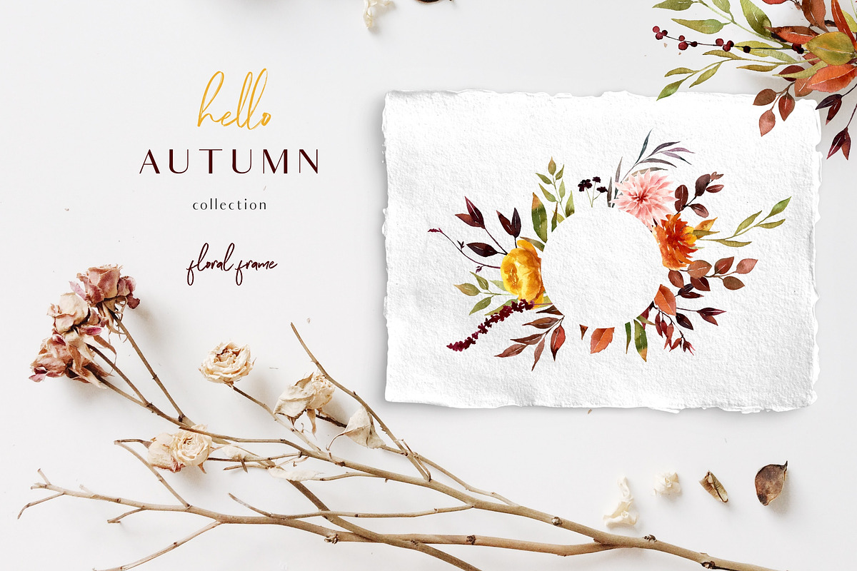 Hello autumn - watercolor collection, a Seasonal Illustration by Youksy (Photo 16 of 17)