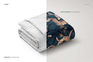 Microfiber Comforter Mockup Set