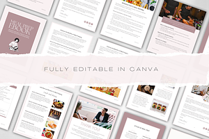 Meal Prep EBook And Workbook Canva