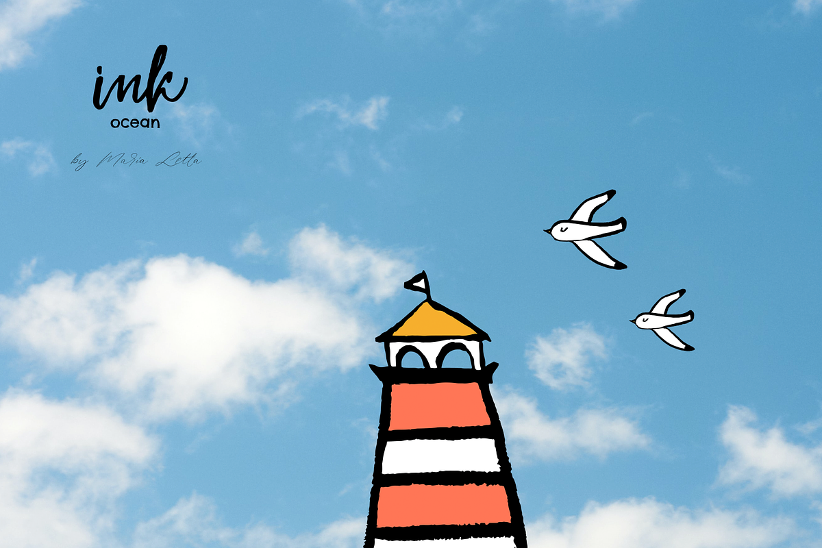 Scandinavian Ocean fun ink creator, an Object Graphic by Beauty Drops (Photo 3 of 12)