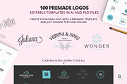 Premium set of 100 Logos #1, a Branding & Logo Template by Graphic Ghost (Thumbnail 4 of 8)