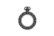 Vintage Pocket Watch SVG Bundle, an Illustration by yasushie (Thumbnail 13 of 31)