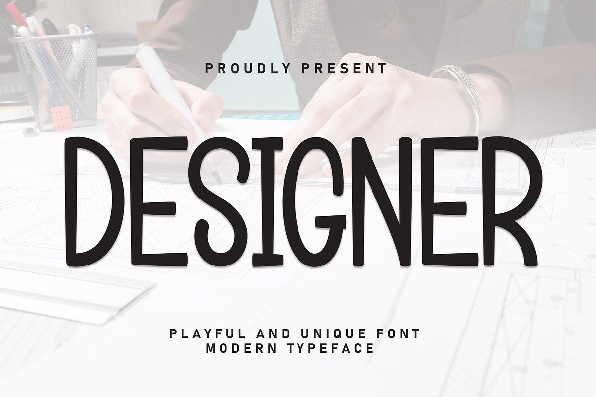 Designer | Script Font, a Script Font by Scratchones (Photo 1 of 8)