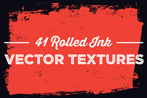 41 Rolled Ink Vector Textures