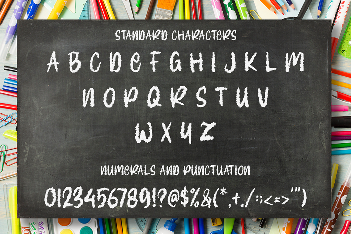 Chalk Font, a Script Font by Graphue