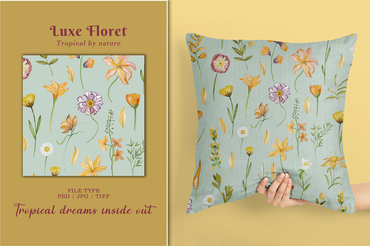 Luxe Floret Prints & Patterns, a Pattern Graphic by GND ART STUDIO (Photo 7 of 8)