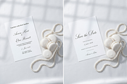 5x7 Pearl Wedding Invitation Mockup, an Advertising Mockup by Serenefeeling (Thumbnail 2 of 7)