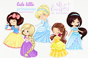 Cute princess PNG clipart download., a Decorative Illustration by RivusArt (Thumbnail 2 of 2)
