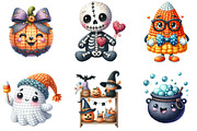 Cute Halloween Crochet Illustrations, an Illustration by DreamArtGraphic (Thumbnail 3 of 5)