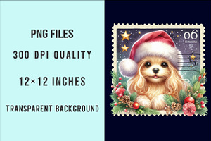 Christmas Girl Postage Stamps