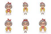 Grandma Holding Heart Alphabet Bundl, an Illustration by DreamPrint404 (Thumbnail 3 of 7)
