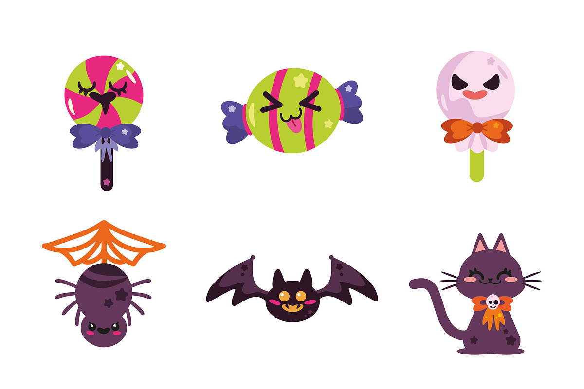 Cute Halloween Vector Icons preview 2