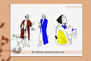 Women fashion art. Fashion vector, a Person Illustration by velychko.ua (Thumbnail 5 of 11)