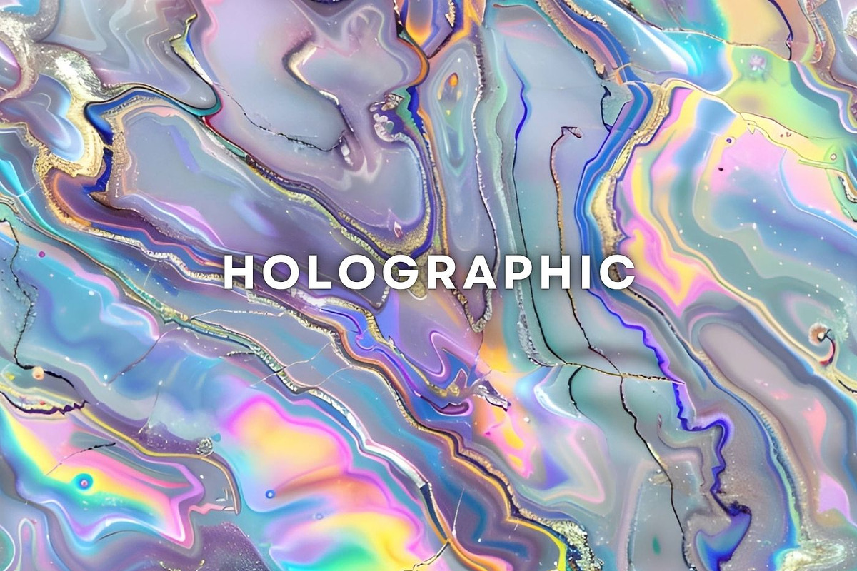 24 Holographic Opal Marble Pattern, a Pattern Graphic by UniqueMe (Photo 7 of 19)