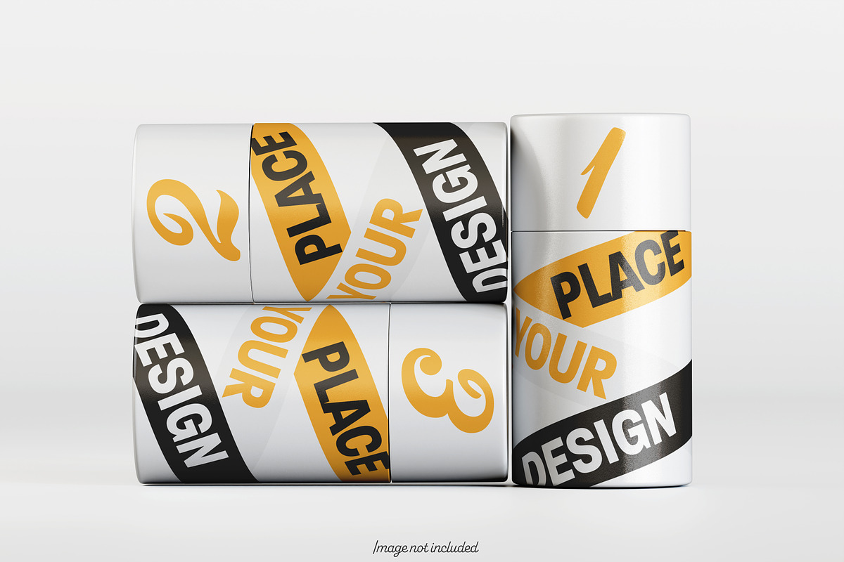 Paper tube pack mockup bundles V2, a Packaging Mockup by Ambo Ampeng (Photo 21 of 26)