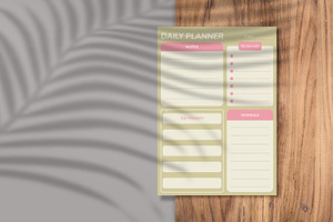 Daily Planner Sheet Design -21