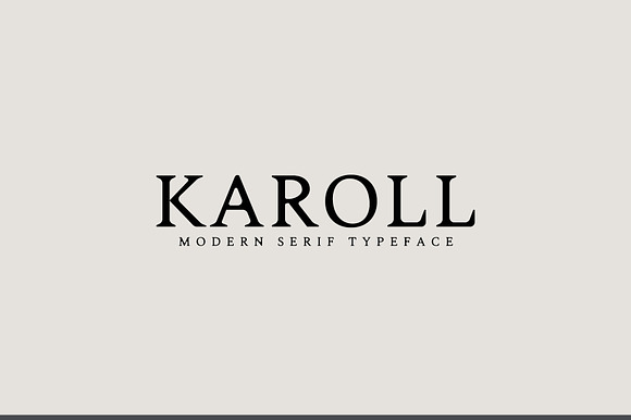 Karoll Modern Serif Font Family preview 8