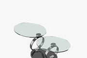 Modern table with two glass tabletop, a Furniture 3D Model by CGTales (Thumbnail 6 of 11)