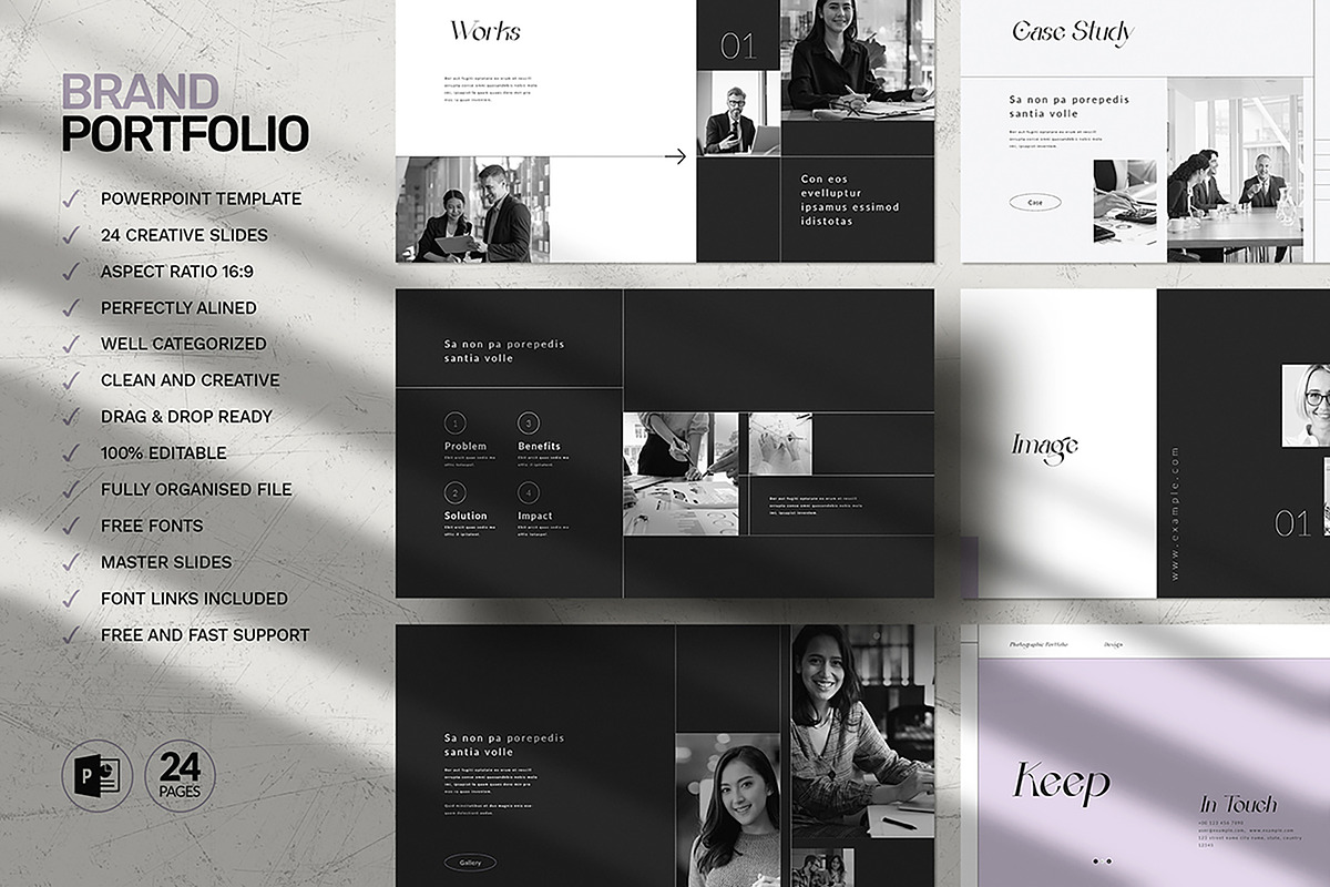 Portfolio Template, a Presentation Template by White Graphic (Photo 2 of 7)