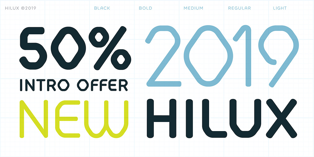 Hilux, a Sans Serif Font by HeadFirst (Photo 3 of 13)