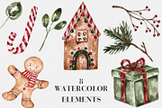 Watercolor Christmas Mouses, an Animal Illustration by Miracles Everywhere (Thumbnail 4 of 6)