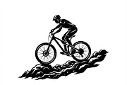 Mountain Biker Silhouette, a Person Illustration by Amazin_art (Thumbnail 3 of 27)