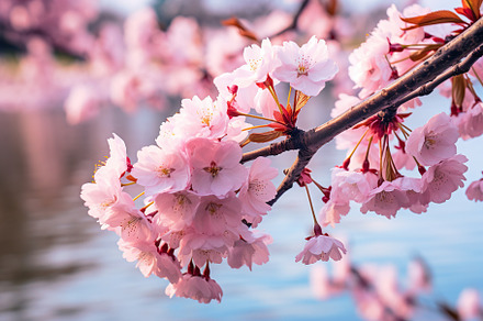 Beautiful blossom branch in the park, a Nature Photo by AlyaAnd