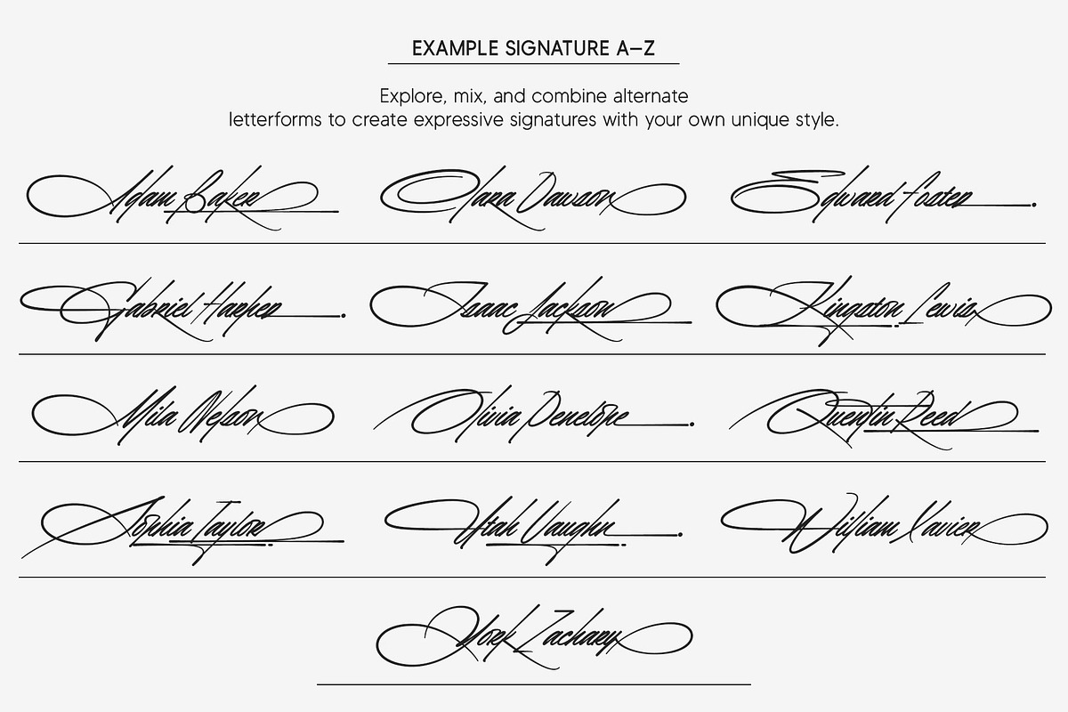 Bendor Signature, a Script Font by Lemonthe (Photo 7 of 11)
