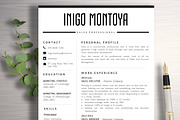 Resume Template | Inigo, a Resume Template by ResumeWorkshop (Thumbnail 1 of 5)