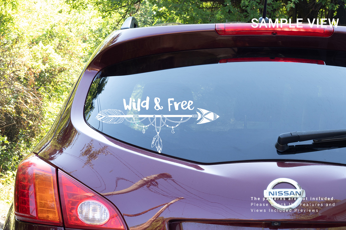 Car Sticker Mockup Set, a Product Mockup by mock-ups (Photo 7 of 10)