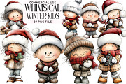 Whimsical Winter Kids Clipart Bundle, an Illustration by Daily.Designs (Thumbnail 1 of 5)