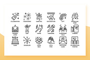 Celebration Icons, an Outline Icon by Becris (Thumbnail 2 of 3)