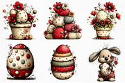 Whimsical Polka Dots Easter Clipart, an Illustration by Craft Nest (Thumbnail 3 of 11)