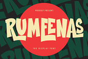 Rumeenas Display Font, a Sans Serif Font by Maulana Creative (Thumbnail 1 of 7)