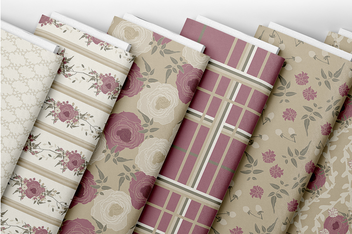 6 Seamless Pattern: Rosewood Romance, a Pattern Graphic by StudioCitra (Photo 2 of 11)