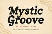 Mystic Groove – Retro Display Font, a Script Font by Wow Magic (Thumbnail 1 of 4)