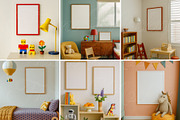 Nursery poster mockups Set of 6 PSD, a Product Mockup by SigaSigaMockup (Thumbnail 3 of 4)