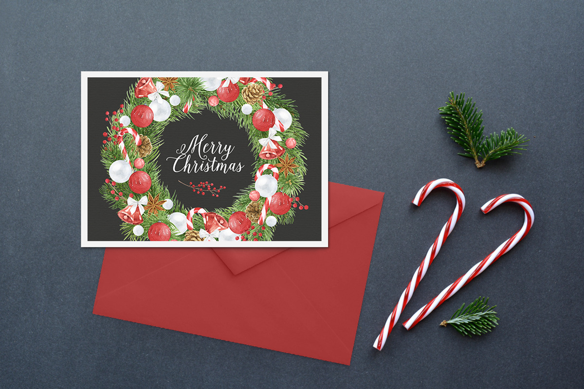 Christmas Creator Pack Watercolor, a Decorative Illustration by NataliVA (Photo 8 of 13)