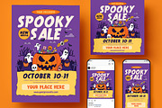 Halloween Sale Flyer, a Flyer Template by Creativestoree (Thumbnail 1 of 5)
