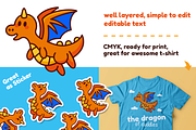 The Dragon of Cudddles Logo Mascot, a Branding & Logo Template by Manudesign (Thumbnail 2 of 3)