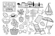 Mediterranean Summer Line PNG, SVG, an Object Graphic by ArtGiftsStudio (Thumbnail 3 of 4)