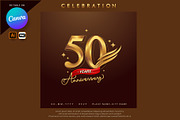 Set of Anniversary Logotype Design, a Graphic by OtpirusGraphic (Thumbnail 1 of 6)
