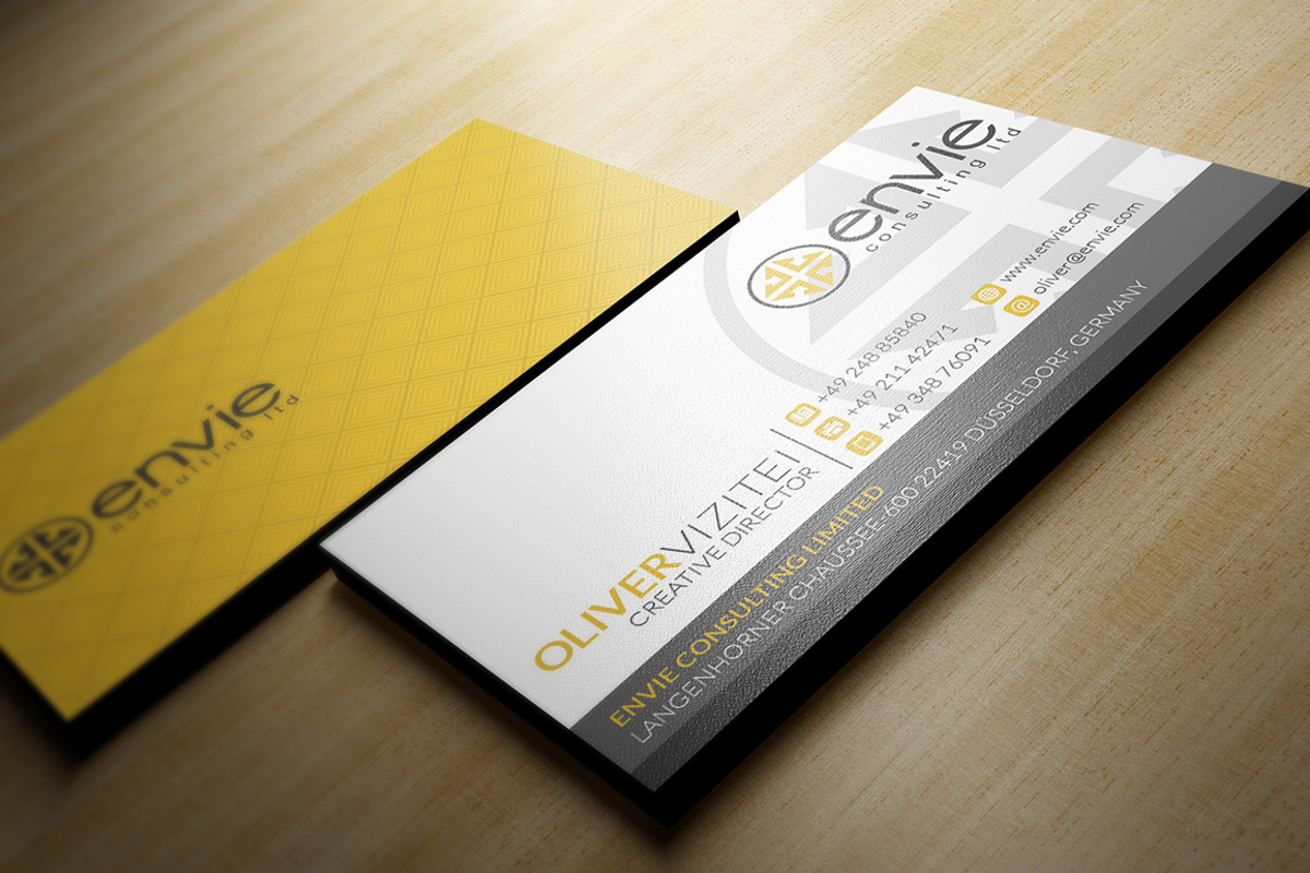 Yellow Corporate Business Card, a Business Card Template by Marvel (Photo 4 of 6)