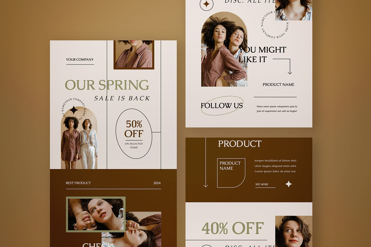 Spring Fashion Email Newsletter, an Email Template by graphicook (Photo 2 of 3)