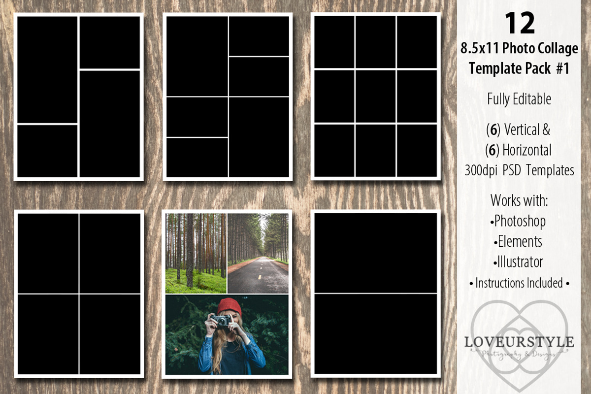 SALE Massive Photo Template Bundle, a Design Template by Loveurstyle Designs (Photo 29 of 39)