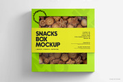 Custom Biscuit Cookie Box Mockup, a Packaging Mockup by Ram Studio LLC (Thumbnail 3 of 7)