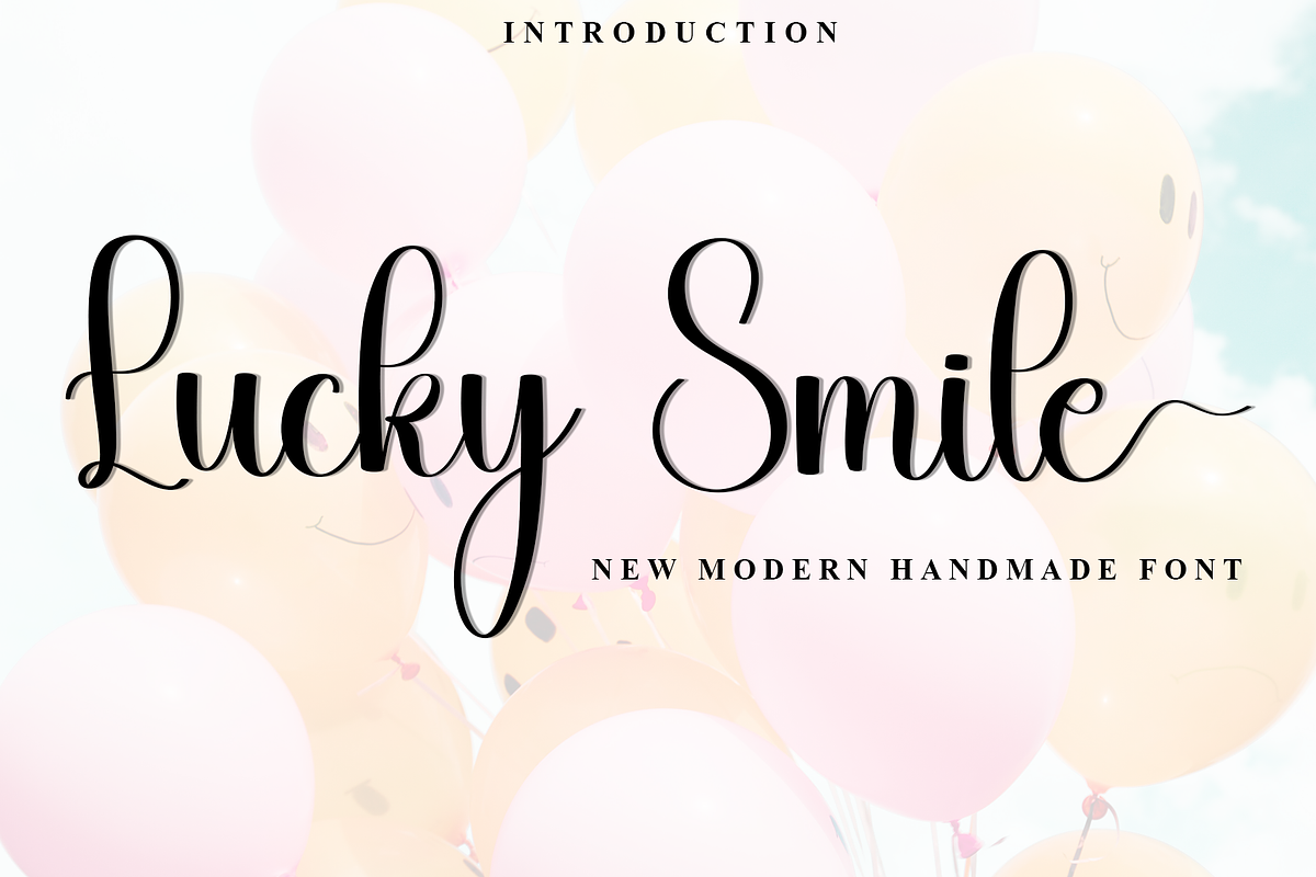 Lucky Smile, a Handwritten Font by InermediaSTUDIO (Photo 1 of 8)