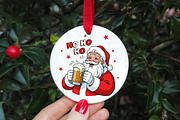 Funny Christmas Santa Ho Ho Hold My, an Illustration by CreationArt (Thumbnail 2 of 4)