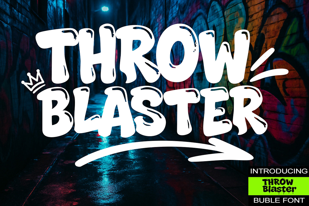 Bubble Graffiti Font, a Script Font by Art StoreID (Photo 1 of 12)